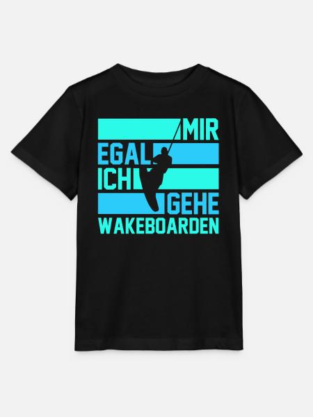 Wakeboarder Wakeboard Wakeboarding - Stanley/Stella Kinder T-Shirt MINI CREATOR - Schwarz