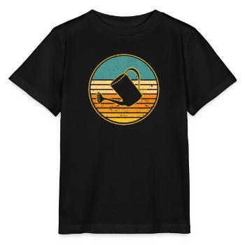 Lustige Gärtnerin Retro Vintage Gartenarbeit - Stanley/Stella Kinder T-Shirt MINI CREATOR  - Schwarz - Vorne - Mikhail (115cm)