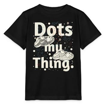 Point Lover - Journée des points - T-shirt bio MINI CREATOR Stanley/Stella Enfant - noir - Devant - Mikhail (115cm)