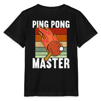 Ping Pong Table Tennis Ping-Pong - Stanley/Stella MINI CREATOR Kids’ T-Shirt - black - Front - Mikhail (115cm)
