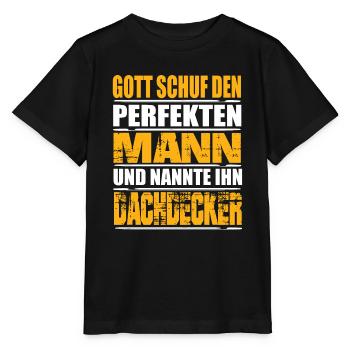 Dachdecker - Stanley/Stella Kinder T-Shirt MINI CREATOR  - Schwarz - Vorne - Mikhail (115cm)