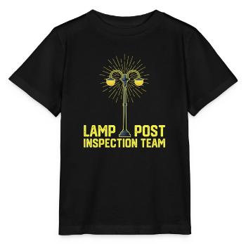 Lampenmast Inspektionsteam Geocaching Lustiger - Stanley/Stella Kinder T-Shirt MINI CREATOR  - Schwarz - Vorne - Mikhail (115cm)