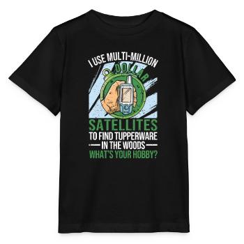J’utilise des satellites de plusieurs millions de dollars - T-shirt bio MINI CREATOR Stanley/Stella Enfant - noir - Devant - Mikhail (115cm)