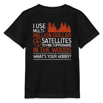 J’utilise des satellites de plusieurs millions de dollars - T-shirt bio MINI CREATOR Stanley/Stella Enfant - noir - Devant - Mikhail (115cm)
