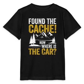 Habe den Cache gefunden, wo ist das Auto? Lustiger - Stanley/Stella Kinder T-Shirt MINI CREATOR  - Schwarz - Vorne - Mikhail (115cm)