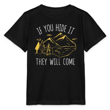 Si vous le cachez, ils viendront Geocacher - T-shirt bio MINI CREATOR Stanley/Stella Enfant - noir - Devant - Mikhail (115cm)