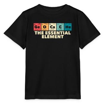 Geocacher Schnitzeljagd Geocache Das wesentliche - Stanley/Stella Kinder T-Shirt MINI CREATOR  - Schwarz - Vorne - Mikhail (115cm)