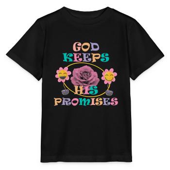 Dieu tient ses promesses 3 - T-shirt bio MINI CREATOR Stanley/Stella Enfant - noir - Devant - Mikhail (115cm)