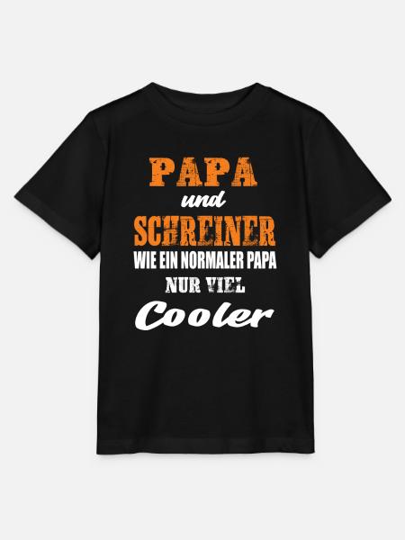 Papa und Schreiner - Stanley/Stella Kinder T-Shirt MINI CREATOR - Schwarz