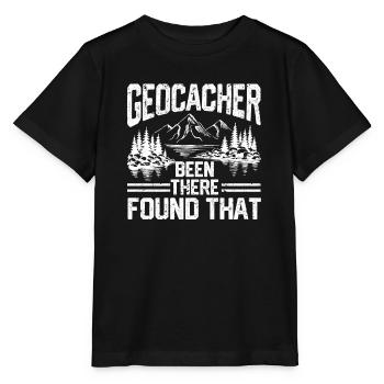 Cute Geocacher Been There Found That - Stanley/Stella MINI CREATOR Kids’ T-Shirt - black - Front - Mikhail (115cm)