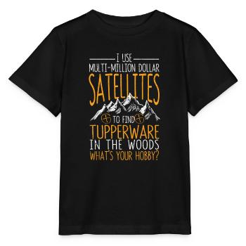 J’utilise des satellites de plusieurs millions de dollars - T-shirt bio MINI CREATOR Stanley/Stella Enfant - noir - Devant - Mikhail (115cm)