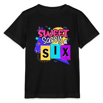 Sweet Sassy & Six - Stanley/Stella MINI CREATOR Kids’ T-Shirt - black - Front - Mikhail (115cm)