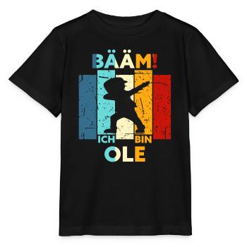 Ole Geschenk Name Vorname Geburtstag - Stanley/Stella Kinder T-Shirt MINI CREATOR  - Schwarz - Vorne - Mikhail (115cm)