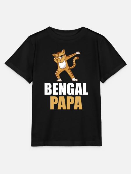 Katze Bengalkatze - Stanley/Stella Kinder T-Shirt MINI CREATOR - Schwarz