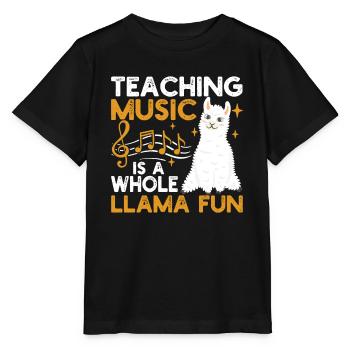 Musik zu unterrichten ist ein Riesenspaß Alpaka - Stanley/Stella Kinder T-Shirt MINI CREATOR  - Schwarz - Vorne - Mikhail (115cm)