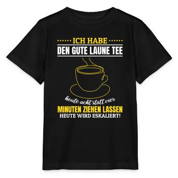 Gute Laune Tee Eskalation Lustiges gute laune - Stanley/Stella Kinder T-Shirt MINI CREATOR  - Schwarz - Vorne - Mikhail (115cm)