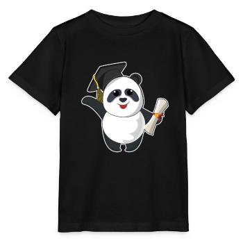 Panda Graduate Graduating 2023 Graduation - Stanley/Stella MINI CREATOR Kids’ T-Shirt - black - Front - Mikhail (115cm)