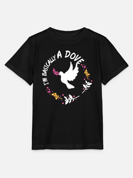 Im Basically A Dove - Stanley/Stella Kinder T-Shirt MINI CREATOR  - Schwarz