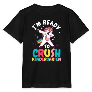 I'm ready to destroy the kindergarten lust - Stanley/Stella MINI CREATOR Kids’ T-Shirt - black - Front - Mikhail (115cm)