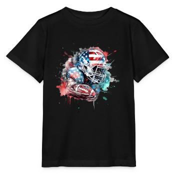 American Football Sport Présent - T-shirt bio MINI CREATOR Stanley/Stella Enfant - noir - Devant - Mikhail (115cm)