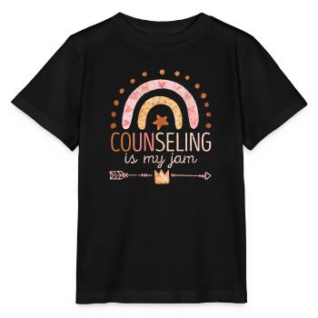 Counseling Is My Jam School Counselor Recognition - Stanley/Stella MINI CREATOR Kids’ T-Shirt - black - Front - Mikhail (115cm)