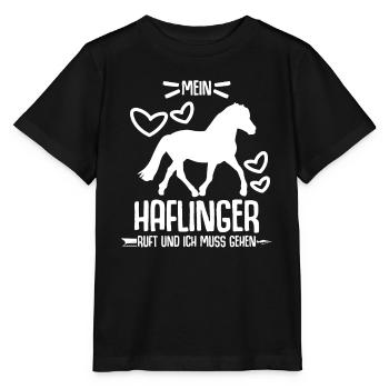 Mein Haflinger ruft - Stanley/Stella Kinder T-Shirt MINI CREATOR  - Schwarz - Vorne - Mikhail (115cm)