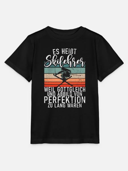 Skilehrer - T-Shirt Design - Stanley/Stella Kinder T-Shirt MINI CREATOR - Schwarz