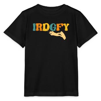 IRDGFY I Ride Goofy Wakesurf Snowboard Wakeboard - Stanley/Stella Kinder T-Shirt MINI CREATOR  - Schwarz - Vorne - Mikhail (115cm)