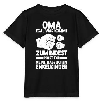 Enkelkinder Großmutter Oma - Stanley/Stella Kinder T-Shirt MINI CREATOR  - Schwarz - Vorne - Mikhail (115cm)