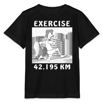 COUREUR D’EXERCICE - T-shirt bio MINI CREATOR Stanley/Stella Enfant - noir - Devant - Mikhail (115cm)