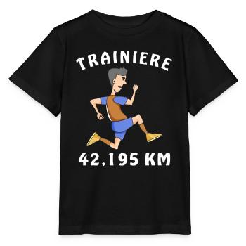 Faire du jogging - T-shirt bio MINI CREATOR Stanley/Stella Enfant - noir - Devant - Mikhail (115cm)