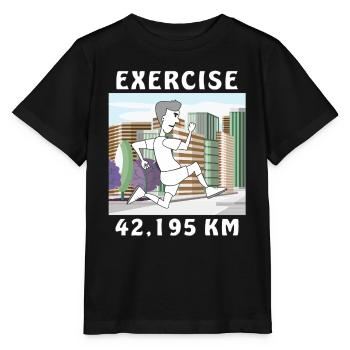 COUREUR D’EXERCICE - T-shirt bio MINI CREATOR Stanley/Stella Enfant - noir - Devant - Mikhail (115cm)