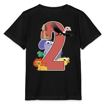 2e anniversaire 2 ans Deux jeunes filles cadeau - T-shirt bio MINI CREATOR Stanley/Stella Enfant - noir - Devant - Mikhail (115cm)