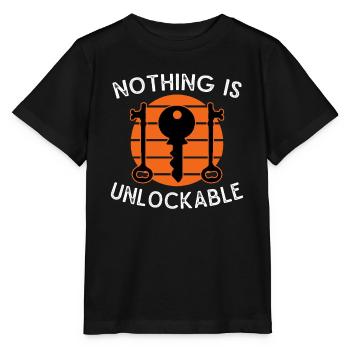 Serrurier Rien n’est déverrouillable Outils de prélèvement - T-shirt bio MINI CREATOR Stanley/Stella Enfant - noir - Devant - Mikhail (115cm)