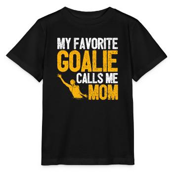 My favorite goalkeeper calls me Mama Water Polo - Stanley/Stella MINI CREATOR Kids’ T-Shirt - black - Front - Mikhail (115cm)