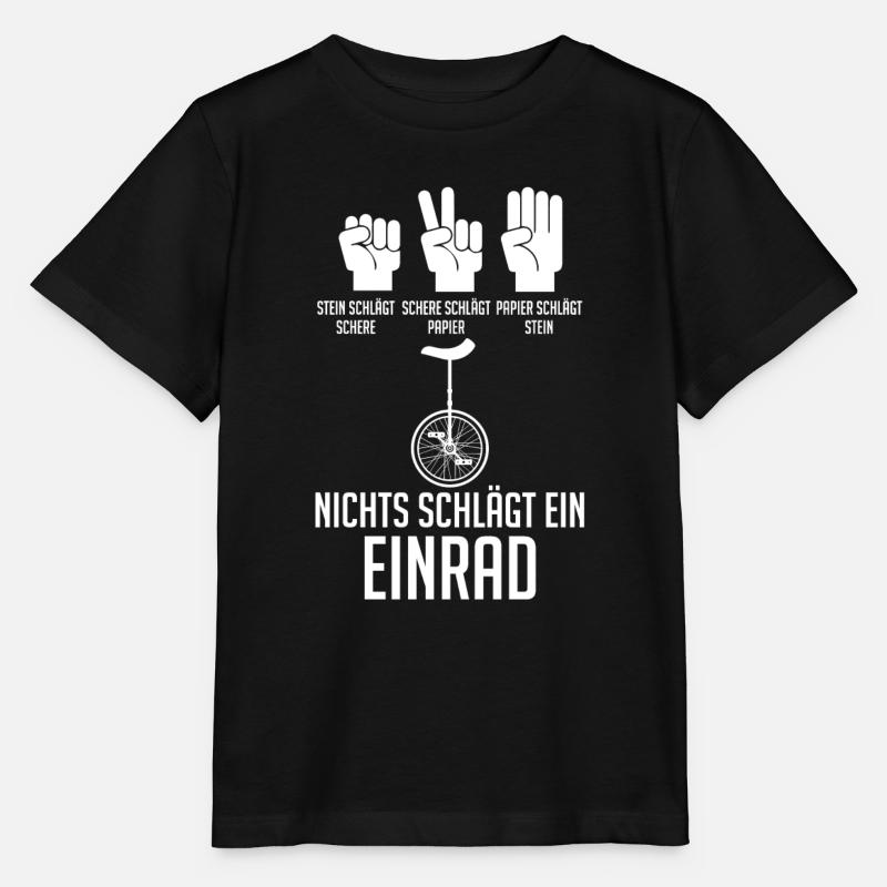 Kunstrad Fahrrad Einrad - Stanley/Stella Kinder T-Shirt MINI CREATOR - Schwarz