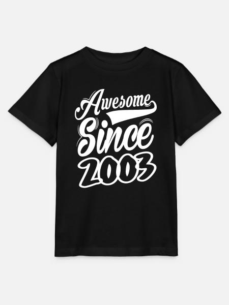 Awesome Since 2003 - Stanley/Stella Kinder T-Shirt MINI CREATOR - Schwarz