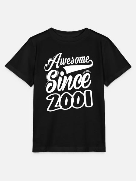 Awesome Since 2001 - Stanley/Stella Kinder T-Shirt MINI CREATOR  - Schwarz