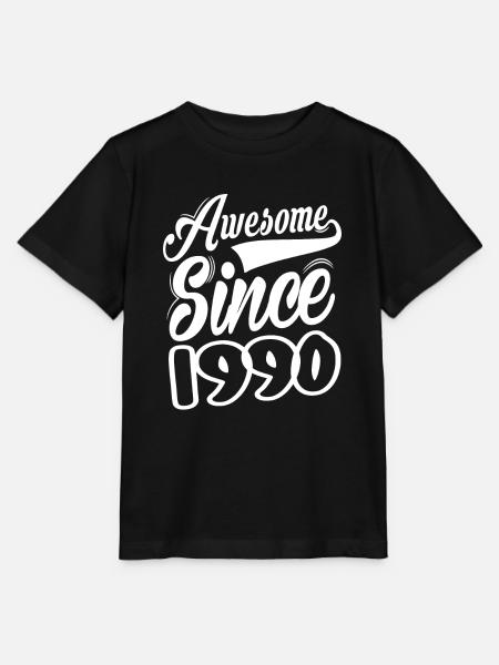 Awesome Since 1990 - Stanley/Stella Kinder T-Shirt MINI CREATOR - Schwarz