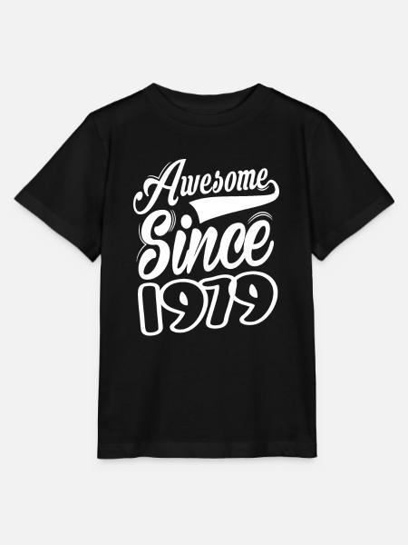 Awesome Since 1979 - Stanley/Stella Kinder T-Shirt MINI CREATOR - Schwarz