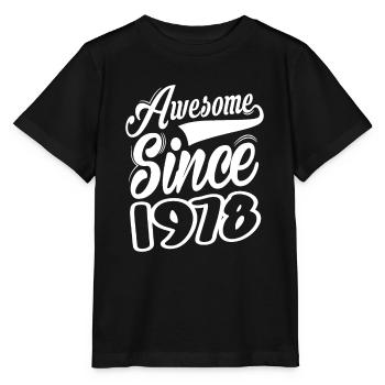Génial depuis 1978 - T-shirt bio MINI CREATOR Stanley/Stella Enfant - noir - Devant - Mikhail (115cm)