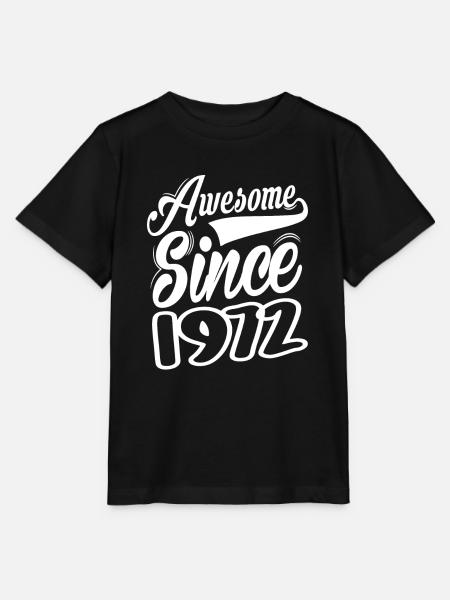 Awesome Since 1972 - Stanley/Stella Kinder T-Shirt MINI CREATOR - Schwarz