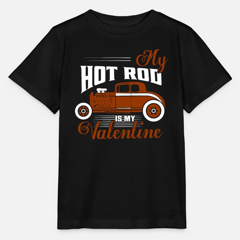 Mon hot rod est mes voitures classiques rétro de la Saint-Valentin - T-shirt bio MINI CREATOR Stanley/Stella Enfant - noir