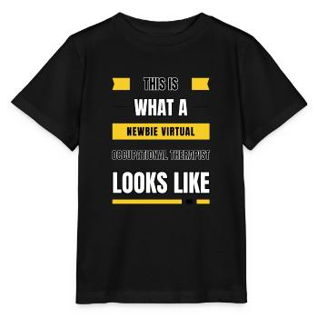Ergothérapeute virtuel débutant - T-shirt bio MINI CREATOR Stanley/Stella Enfant - noir - Devant - Mikhail (115cm)