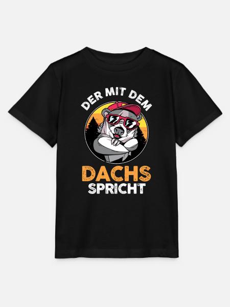 Tiermotiv Dachs - Stanley/Stella Kinder T-Shirt MINI CREATOR - Schwarz