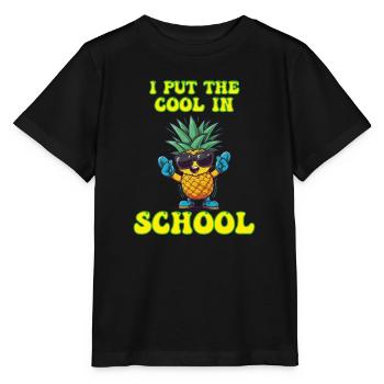 Ich setze die Coolness in School Boy Girl - Stanley/Stella Kinder T-Shirt MINI CREATOR  - Schwarz - Vorne - Mikhail (115cm)