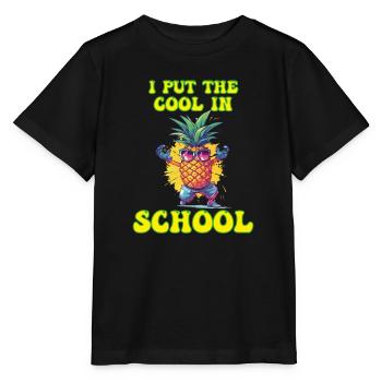 Ich setze die Coolness in School Boy Girl - Stanley/Stella Kinder T-Shirt MINI CREATOR  - Schwarz - Vorne - Mikhail (115cm)