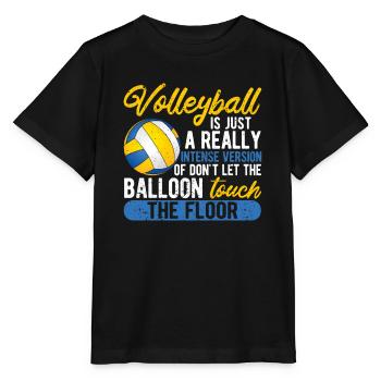 Volleyball ist nur eine wirklich intensive Version - Stanley/Stella Kinder T-Shirt MINI CREATOR  - Schwarz - Vorne - Mikhail (115cm)