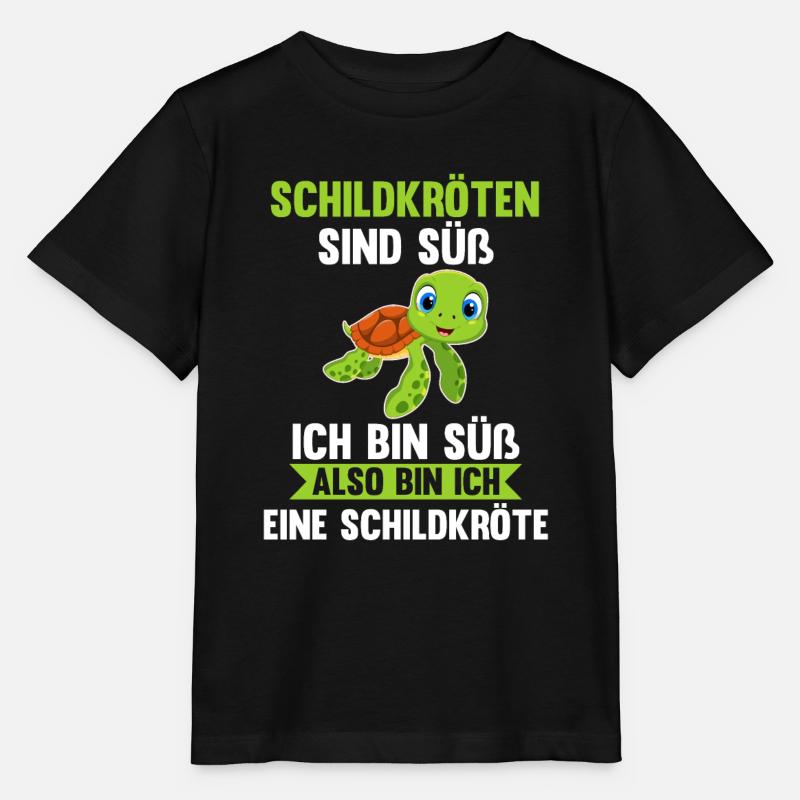 Schildkröte Schildkröten - Stanley/Stella Kinder T-Shirt MINI CREATOR  - Schwarz