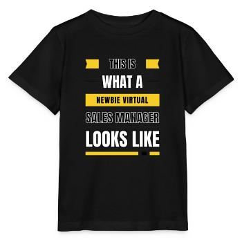 Newbie virtual sales manager - Stanley/Stella MINI CREATOR Kids’ T-Shirt - black - Front - Mikhail (115cm)